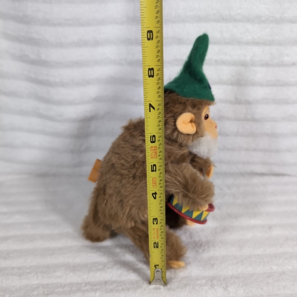 Vintage Carl Original Wind Up Monkey Drummer Toy West Germany Stuffed Plush READ - Picture 8 of 8